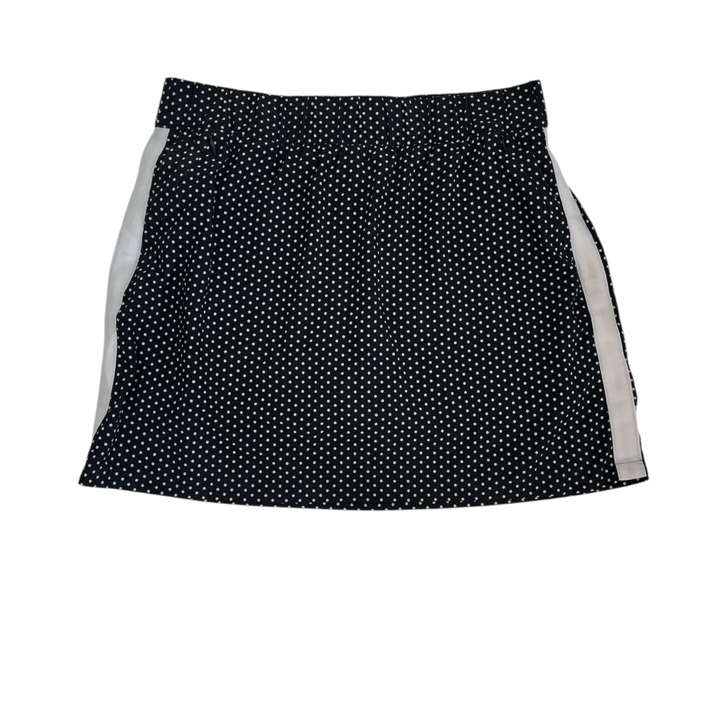 T by Talbots Black White‎ Polka Dot Pull-On Skort with Built-In Shorts Size M